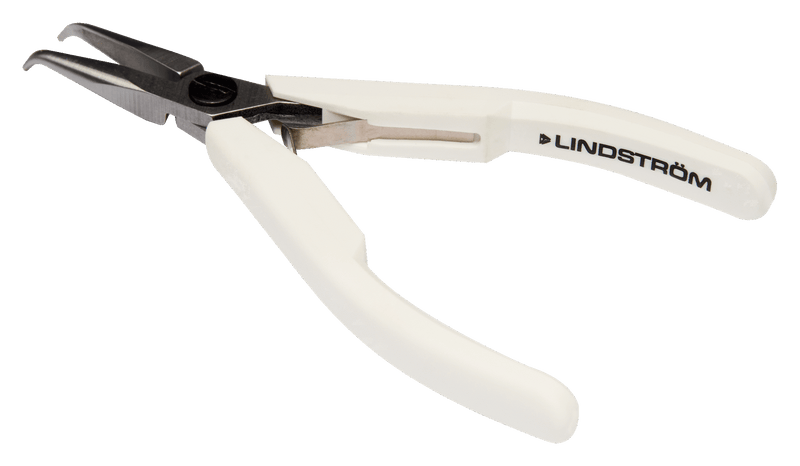 LINDSTROM 60° Bent Tip Snipe Nose Pliers with Synthetic Handle, 7892