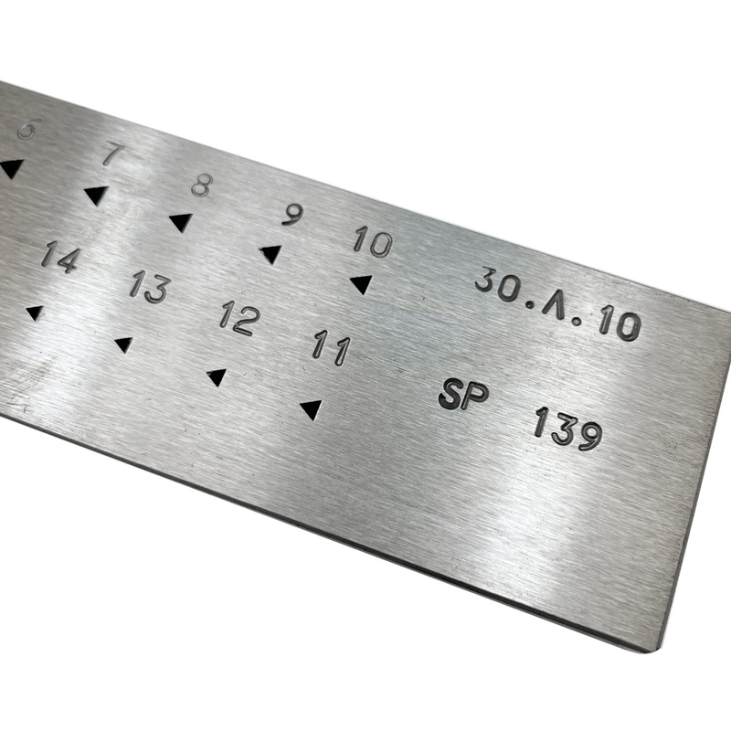 意大利钢制圆形拉丝板，0.5-3 毫米 - 1/G
