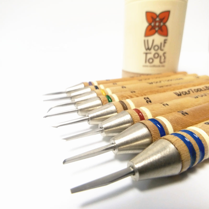 Wolf Wax Carving Tools, Set of 18