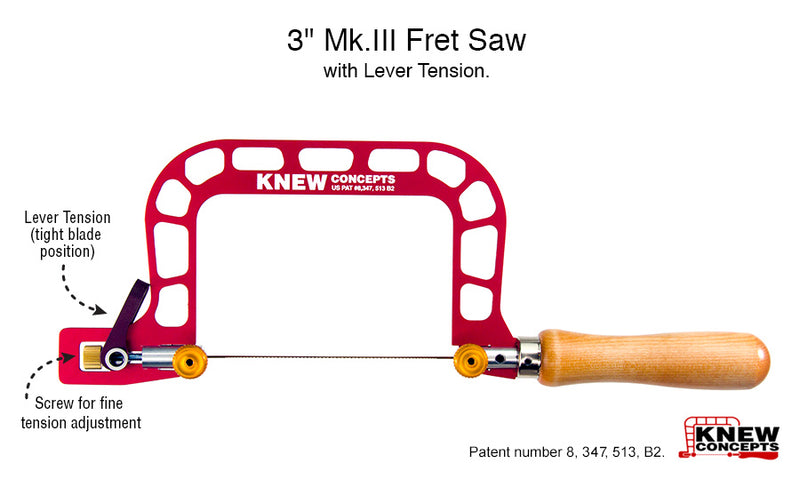 Knew Concepts 3インチ Mk.III フレットソー レベルテンション付き
