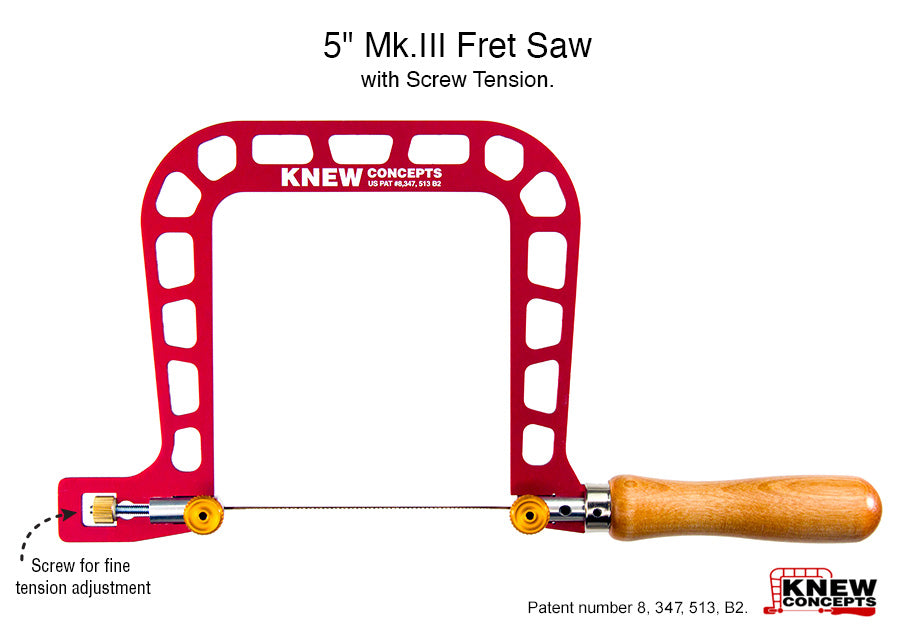 Knew Concepts 5" Fret Saw with Screw Tension