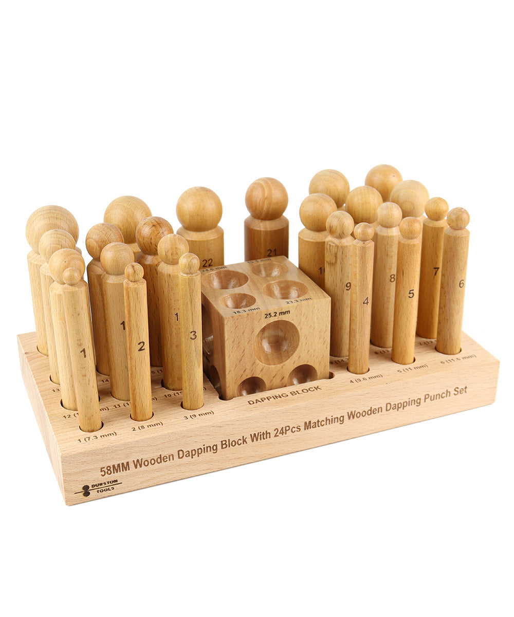 Durston Wooden Dapping Set 24pc