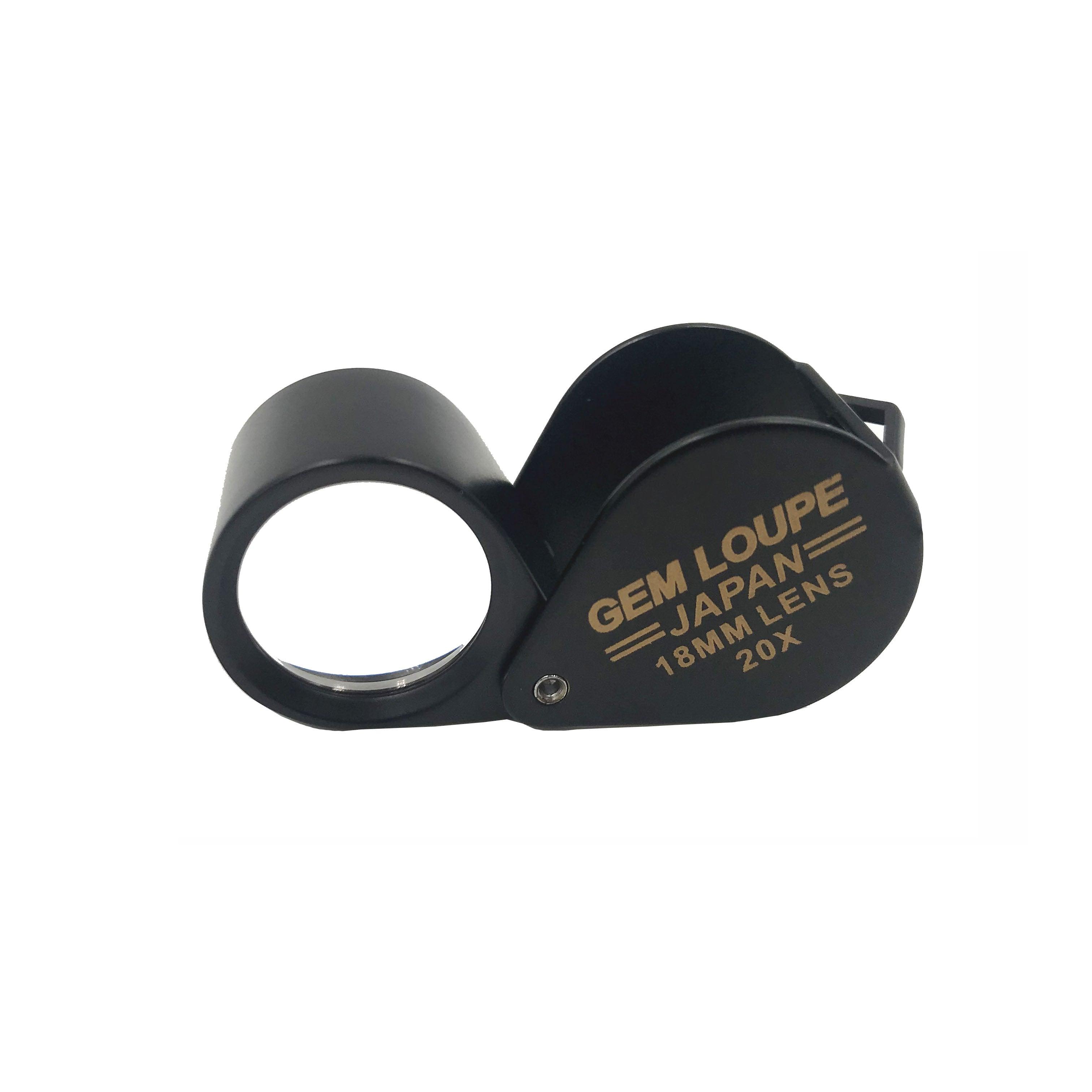 GEM LOUPE 20X Triplet Loupe, Black