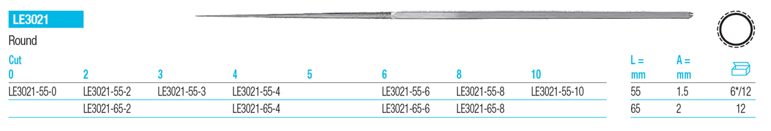 GLARDON VALLORBE Round Files LE3021