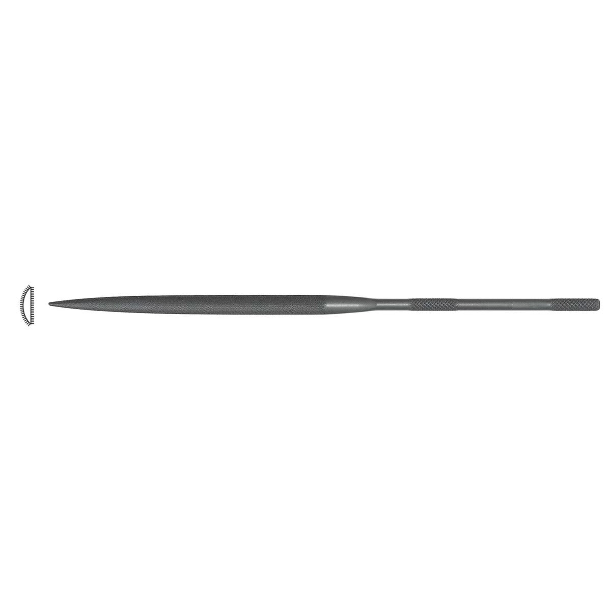 GROBET USA 20cm Half-Round Needle File, Cut 2