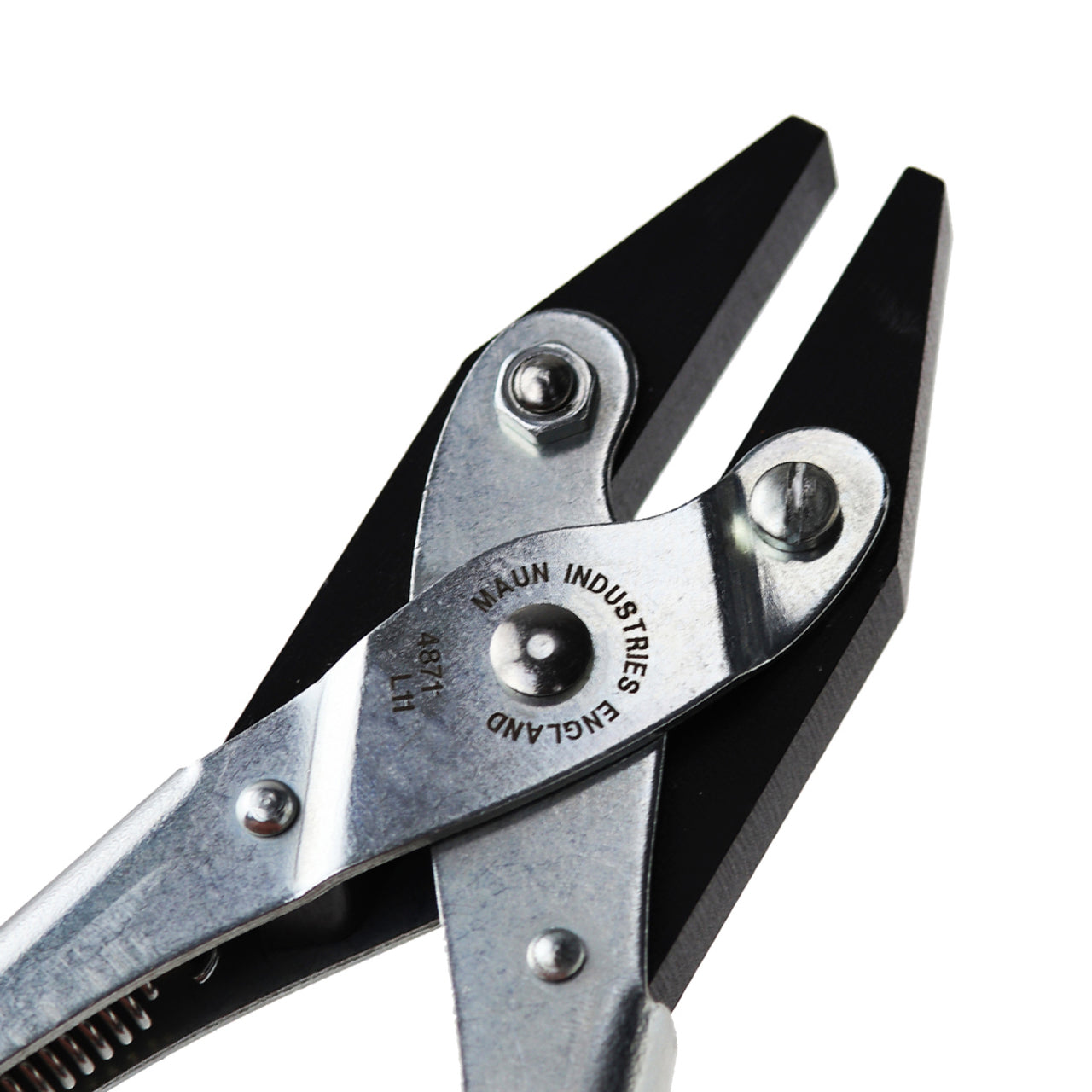 MAUN Smooth Jaws Flat Nose Parallel Plier Return Spring 140 mm