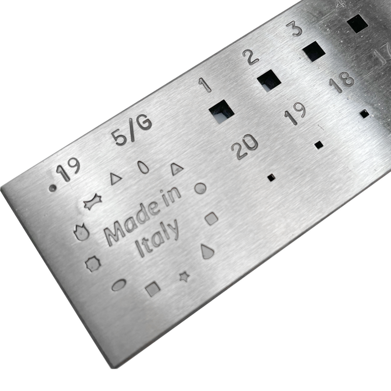 Italy Steel Square Drawplate,  1-3 MM - 5/G