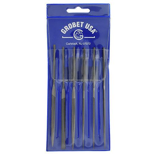 Grobet USA, Needle File Set of 6, 14cm, Cut 4, Item No. 31.67701