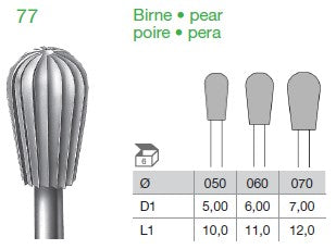 Busch Burs Fig.77 Cylinder 1's