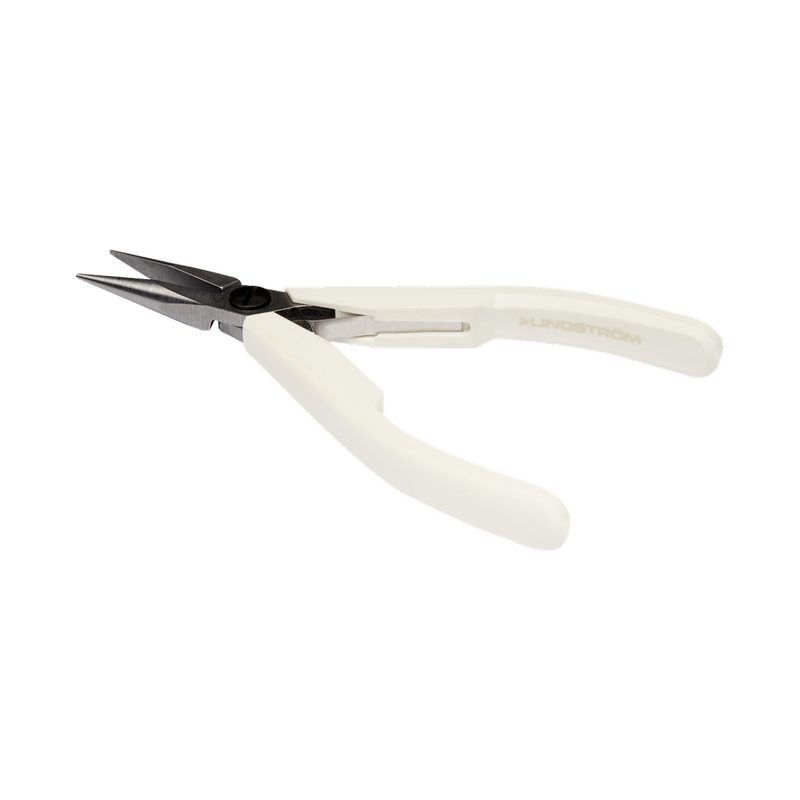 Lindstrom Snipe Nose Pliers with Dual-Component Synthetic Handle, 7890