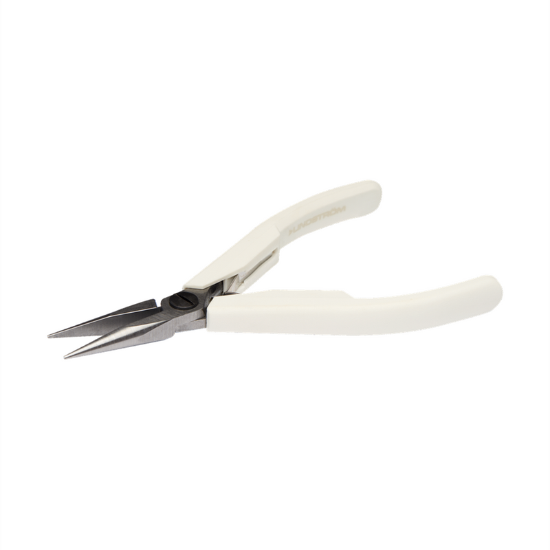 Lindstrom Snipe Nose Pliers with Dual-Component Synthetic Handle, 7890