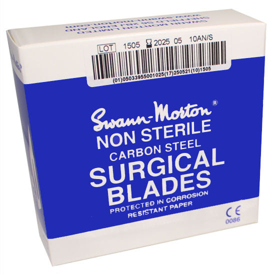 Swann Morton Non Sterile Carbon Steel Surgical Scalpel Blade No.10A