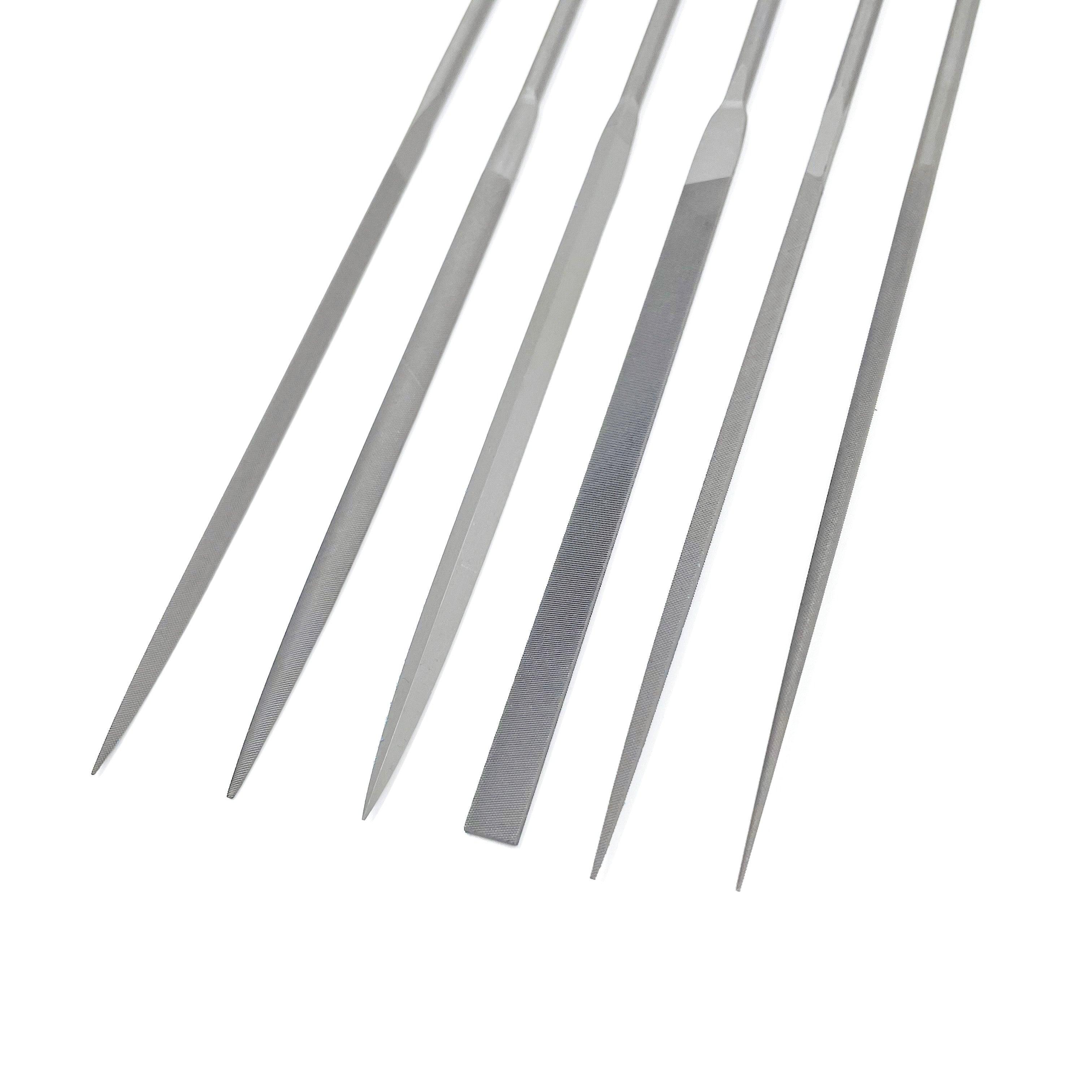 GLARDON VALLORBE LA2444-2 Needle File Sets of 6, 18CM, Cut 2