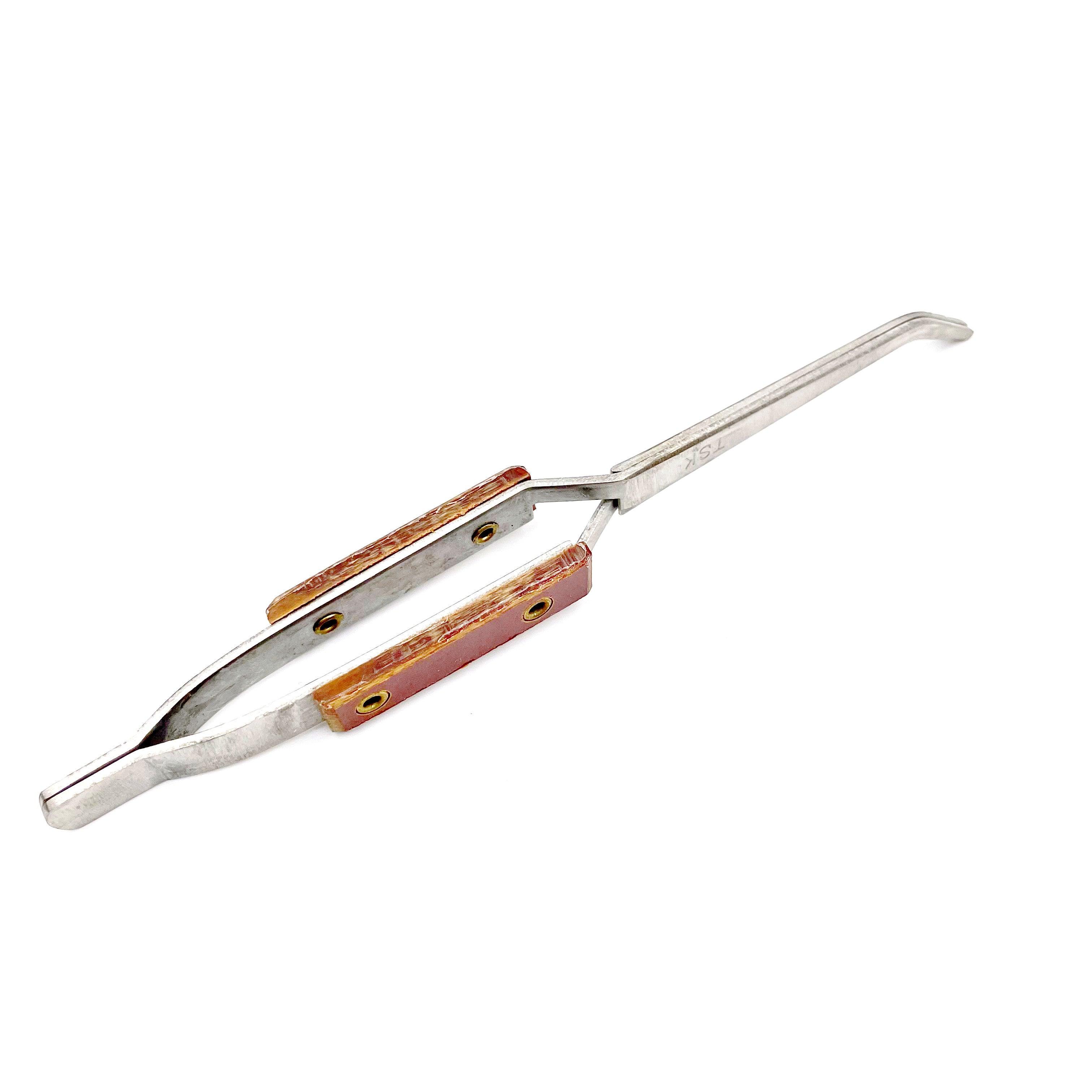 TSK Curved Cross-Lock Soldering Tweezers