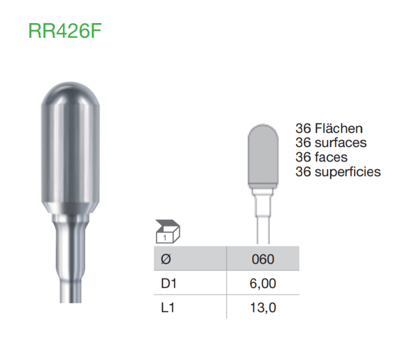 BUSCH Fig.RR426F/060 Carbide Bamroller Bur 1's - Wing Wo Hong Industrial Products Ltd.