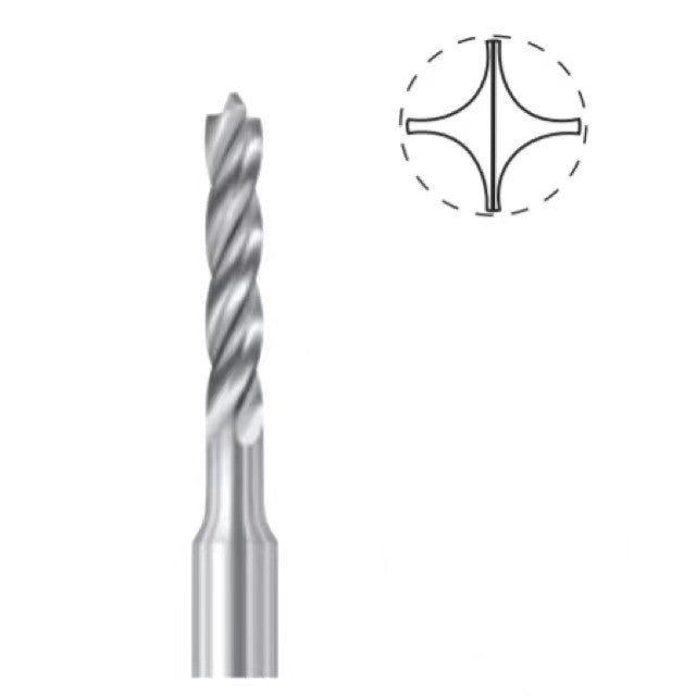 BUSCH Fig.4203 Carbide Twist-drill Bur 1's