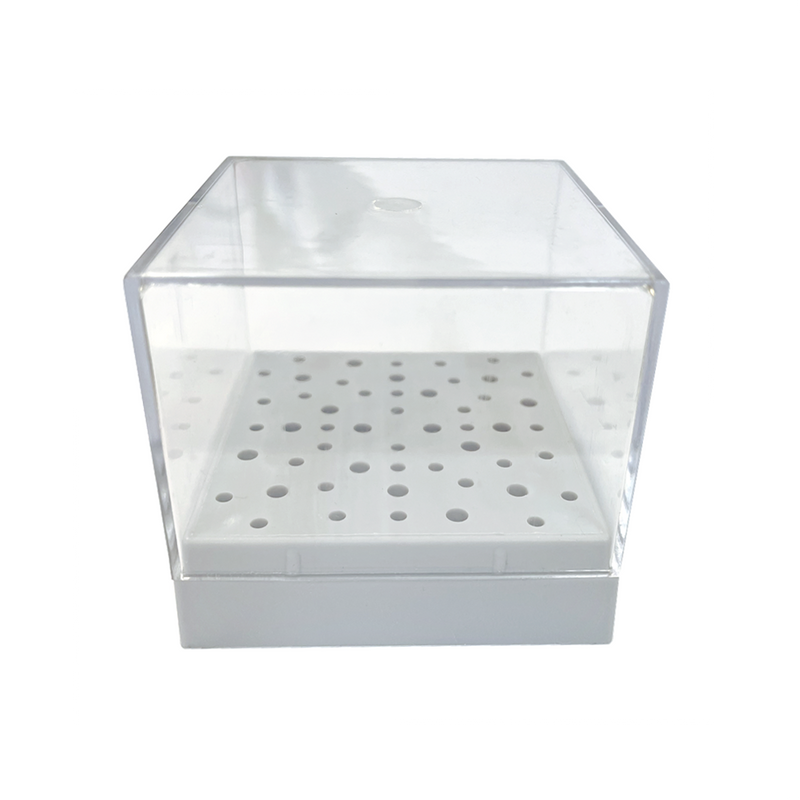 Plastic Square Bur Holder Box (57 holes)