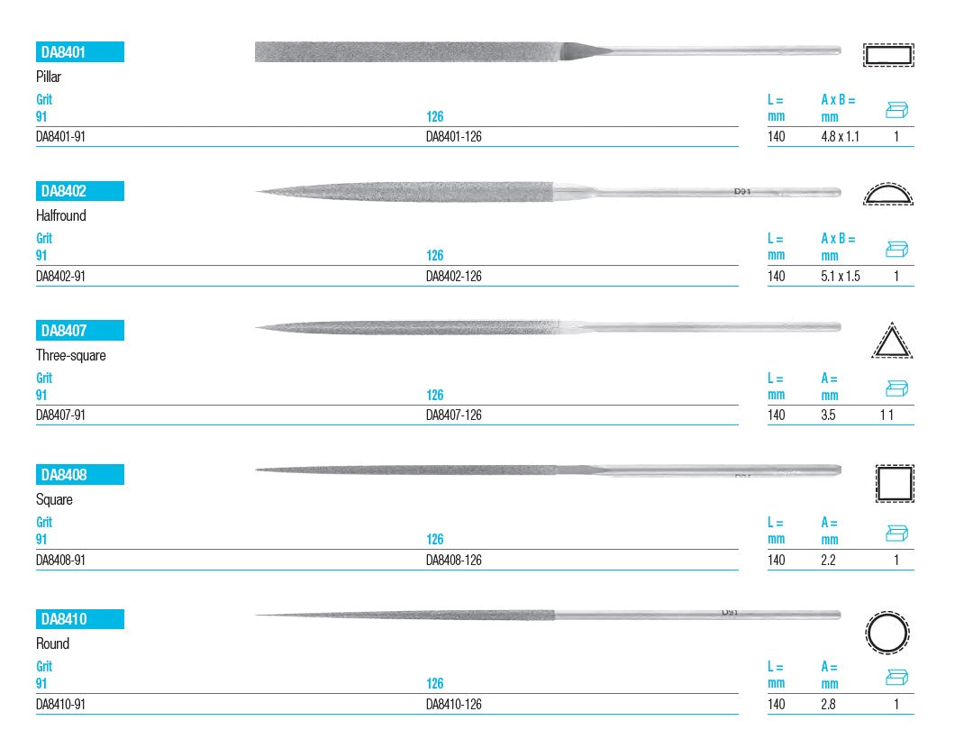 Diamond Needle Files