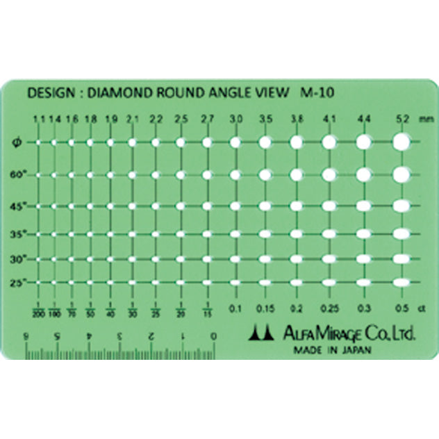 Modeling Template Diamond Round Angle View M-10