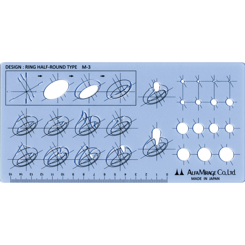 Modeling Template Ring Half-round Type M-3