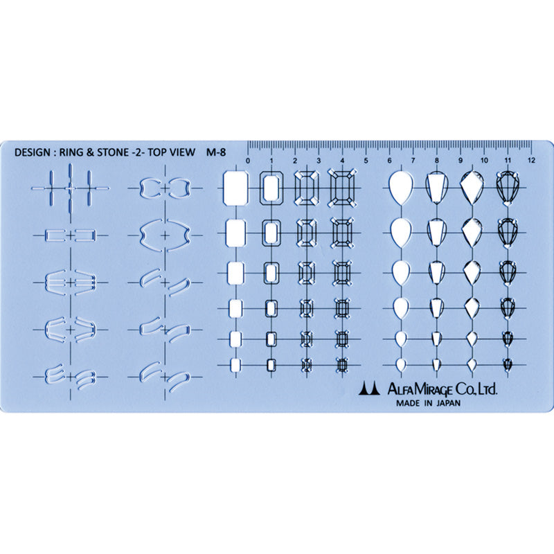 Modeling Template Ring & Stone-2- Top View M-8