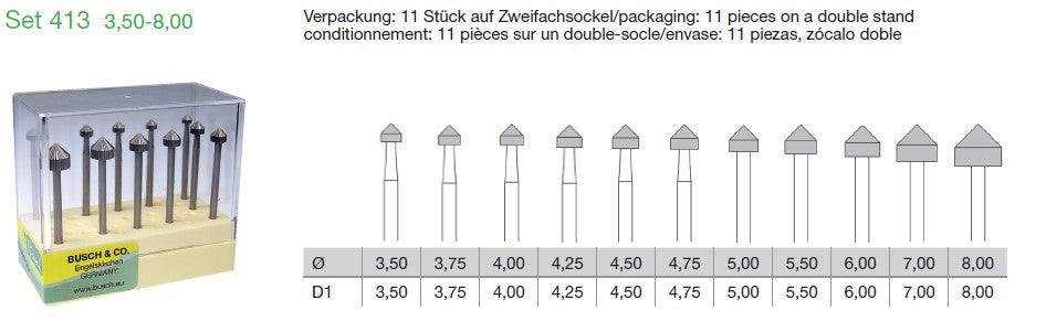 BUSCH Fig.413 set Stone Setting 3,50-8,00